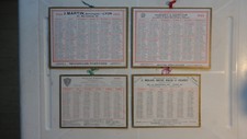 LOT 4 CALENDRIERS 1933 COUTOT MERLAUD BRETON BERGER JOUANNET GENEALOGIE