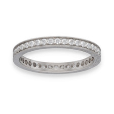 Alliance Cartier Platine "Ballerine" avec diamants brillants vers 2011. Taille53