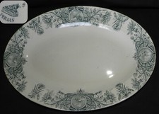 Plat ovale : Faïence de