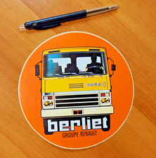 Autocollant RENAULT BERLIET les routiers CAMION VINTAGE TRUCK remorque benne 38t