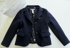 *BONPOINT* Veste marine laine bouillie doublée matelassé -T 10 ans - Etat neuf