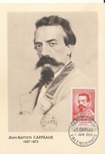CARTE MAXIMUM 1ER JOUR  - J-B CARPEAUX - VALENCIENNES - 07/06/58