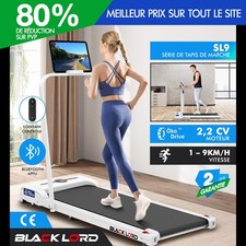 BLACK LORD Tapis de Course/Marche Électrique Maison Bureau Gym Fitness Pliable