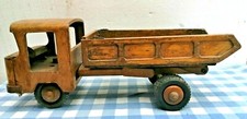 ancien jouet camion benne en bois vintage 1950/60 Dejou? 