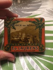 Ancienne Boîte Métal 20 Cigarettes Bout Dore Prince De Monaco Ed Laurens Rétro