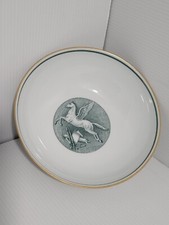 Coupelle bol Limoges Haviland style Hermès Pégase cheval métier doré