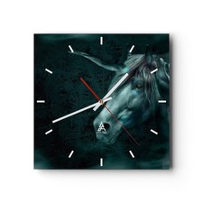 Horloge murale en verre