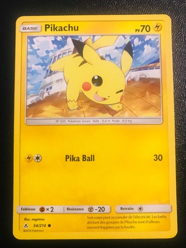 Carte pokemon pikachu - carte,