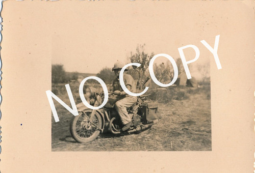 Photo soldat sur moto - wk,