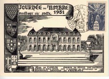 FDC carte 1er jour, journée du timbre 1951 Montigny-lès Metz