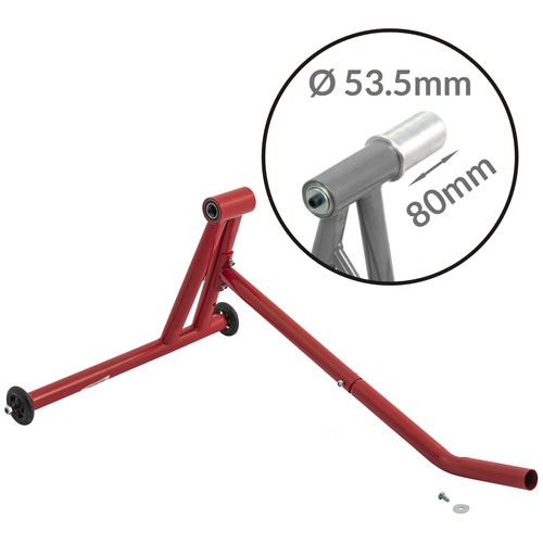 Bequille arriere rouge support - arriere,