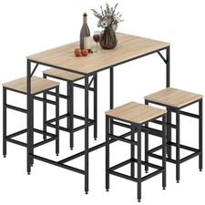 HOMCOM Ensemble table de bar