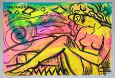 Peinture Acrylique et crayon