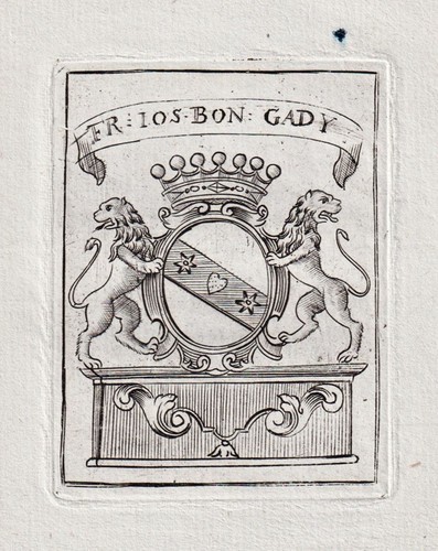 Exlibris gady suisse armorial - gady,