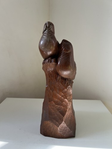 Sculpture bois couple de - sculpture,