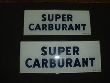 VERRES DE POMPE A ESSENCE VOLUCOMPTEUR D EPOQUE 214x83 mm satam boutillon themis