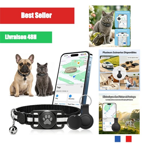 Traceur gps chat chien - traceur, sans