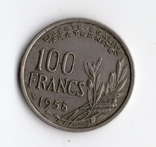 Rare monnaie 100 - monnaie, francs