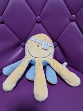 Doudou pieuvre Calypso jaune