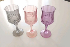 Lot de 3 verres à pied