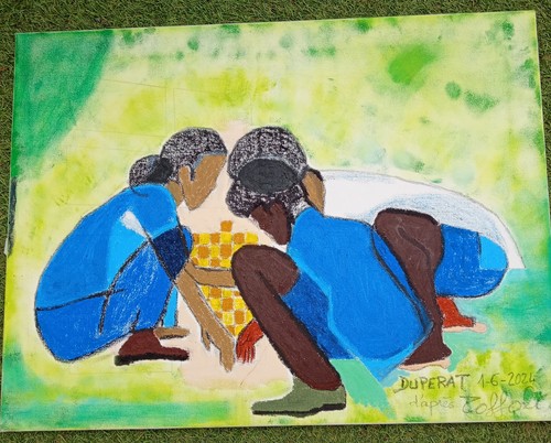 Peinture huile sur toile - sur,