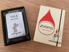 RARE BRIQUET VINTAGE ZIPPO 1961 REDDY KILOWATT 2517191 ORIGINAL BOX AND INSERT