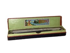 Ancien Harmonica ÉCHO. HOHNER.48C Trémolo. Boîte d’origine. Collector