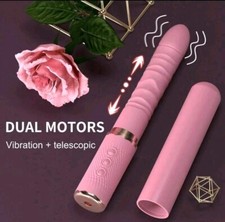 Vibrateur Va Et Vient Sextoy Vibrant Godemiché USB Femme Télescopique Vibro Sex