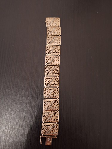 Bracelet argent massif vermeil
