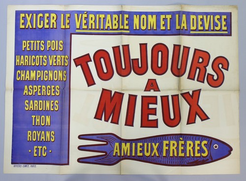 Poster affiche conserves - affiche,