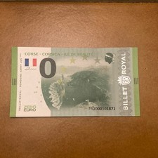 BILLET TOURISTIQUE ZÉRO EURO BILLET ROYAL CORSE - CORSICA - ÎLE DE BEAUTÉ 2025
