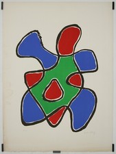Man Ray Salon de Mai 1971 Lithographie Originale Exposition Abstrait
