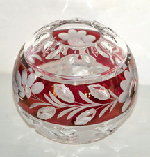 Ancien vase boule - en, cristal