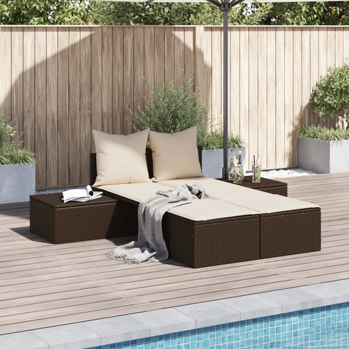 Chaise longue double avec - double,