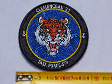 CLEMENCEAU 21 / TASK FORCE 473  / PATCH MARINE NATIONALE