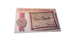 Vieux papier Publicité buvard b ètat Vin des chevaliers gènèreux
