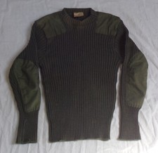 Pull en laine avec renforts armée GB anglais