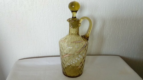 Petite carafe verre emaille - en,