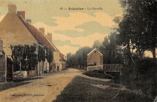 CPA 61 ARGENTAN LA GRAVELLE (cpa toilée