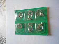 jeu 6 casse tête chinois en métal neuf