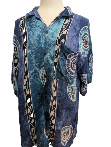 Chemise hawaïenne bleue - chemise,