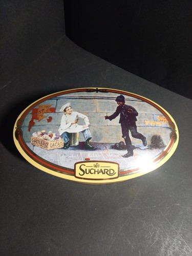 Boîte ovale suchard vintage - boîte,