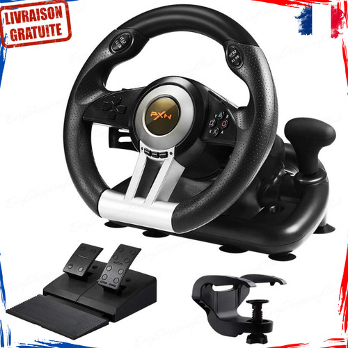 Volant gaming pédales jeu - volant,