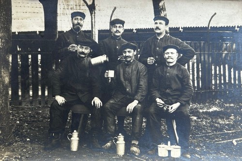 Photo poilu prisonnier guerre - photo,