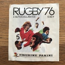 Original Pochette Bustina Panini Championnat France Rugby 76