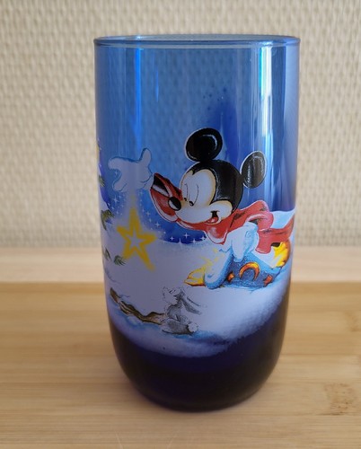 Ancien verre bleu mickey - bleu,
