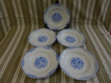 5 assiettes creuses saint amand moulin des loups,service "françois"