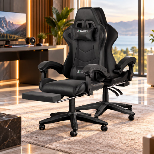 Chaise gaming ergonomique noir - gaming,