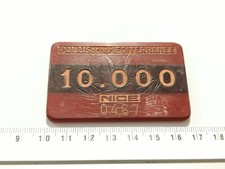 ANCIEN PLAQUE DE CASINO VALEUR