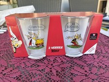 2 Verres Asterix et Obélix PARC ASTÉRIX 2001 NEUF COLLECTOR